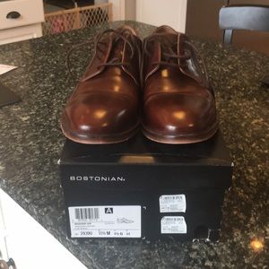 Bostonian Mahogany Leather Men’s  Dress Shoes